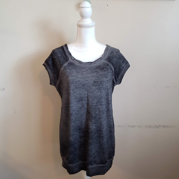 Motherhood Maternity Acid Washed Short Sleeve Top - Picture 1 of 7